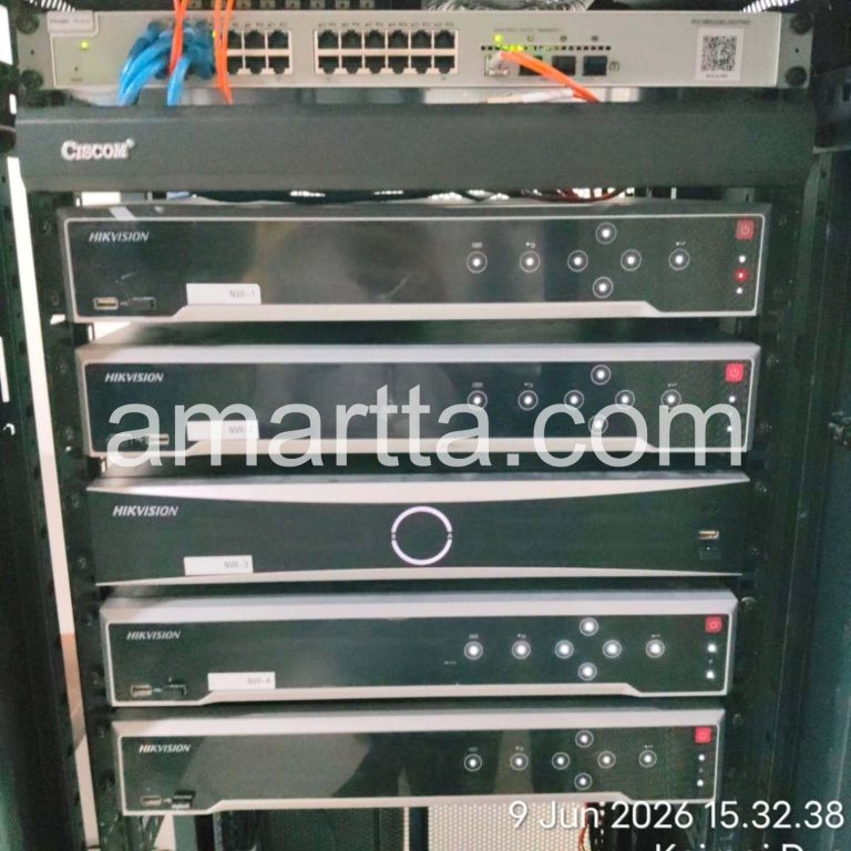 NVR di ruang kontrol CCTV