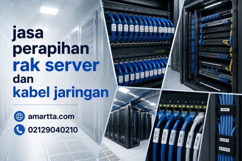 jasa perapihan rak server dan kabel jaringan