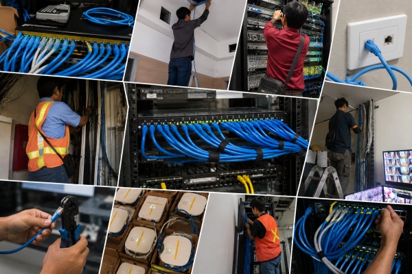 Kompilasi proses Instalasi Jaringan Kabel LAN