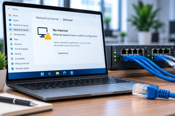 Ethernet Tidak Memiliki Konfigurasi IP yang Valid
