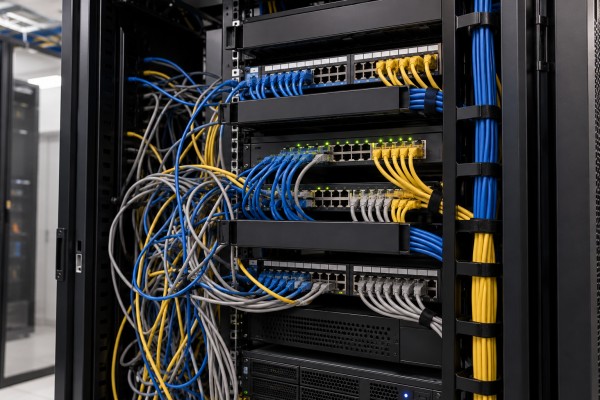 Cara Merapikan Kabel LAN di Rack Server yang Berantakan