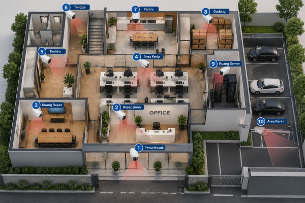 Titik CCTV yang Dibutuhkan untuk Kantor